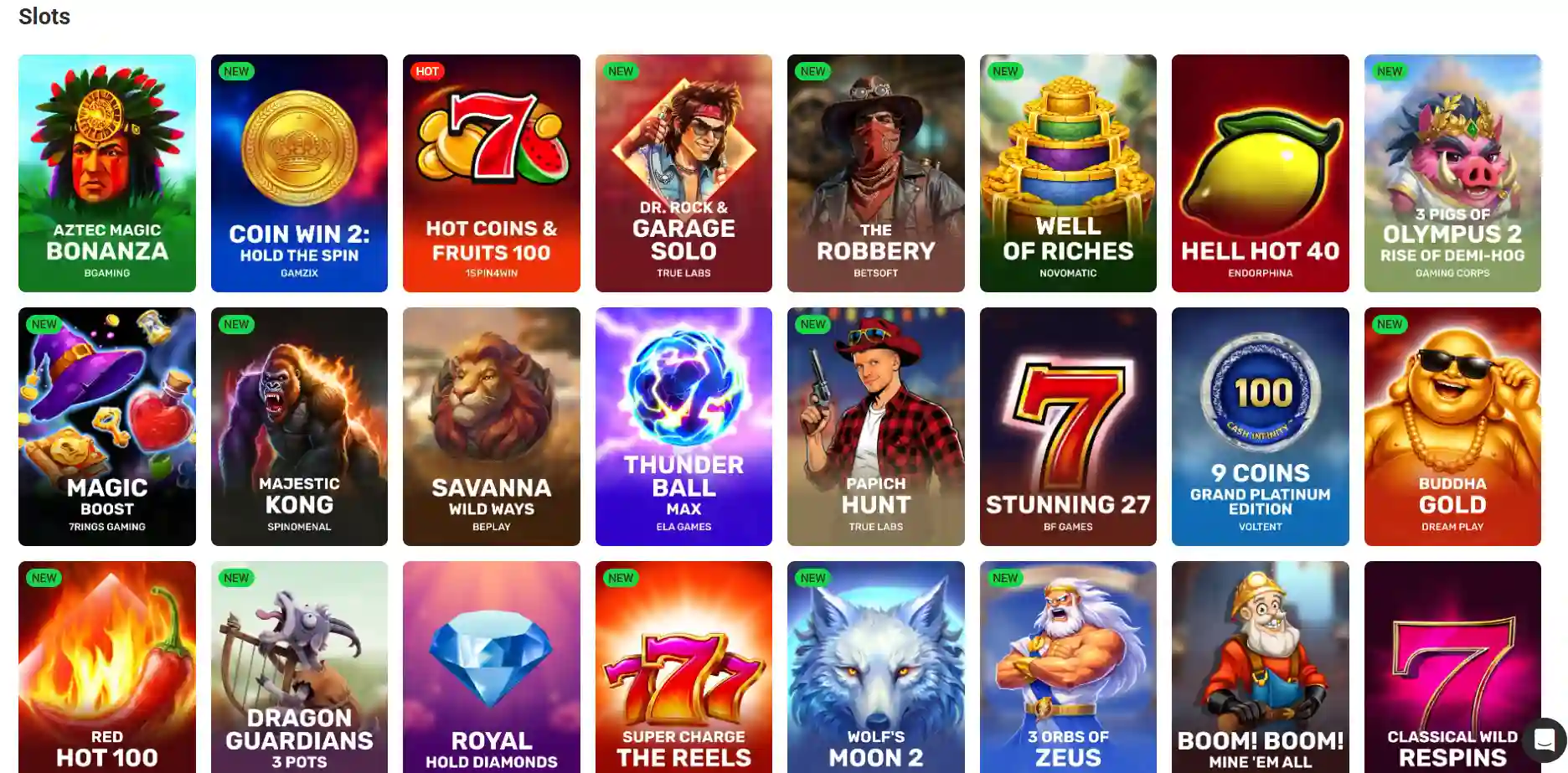 Rocket Spin Australia slots area showing current pokies-style game categories and navigation